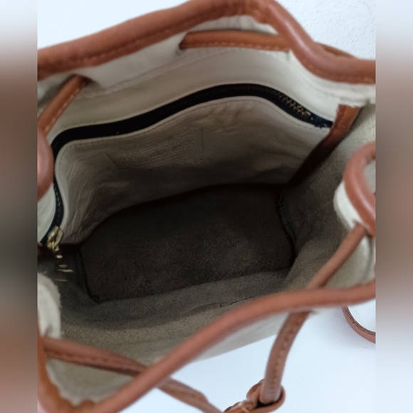 Vntg Coach Bone Drawstring Spectator Bag 0520 122 - Picture 9 of 11